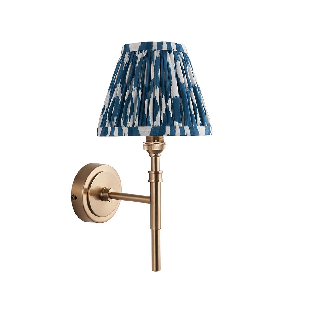 Chester & Ikat 16cm Marlin blue shade Wall Light - Comet Lighting