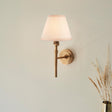 Chester & Ivy 16cm Vintage white shade Wall Light - Comet Lighting