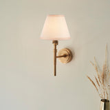 Chester & Ivy 16cm Vintage white shade Wall Light - Comet Lighting