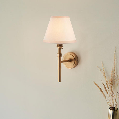 Chester & Ivy 16cm Vintage white shade Wall Light - Comet Lighting