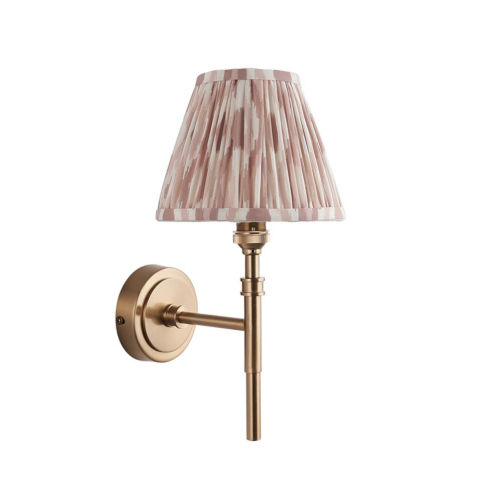 Chester & Ikat 16cm Neutral shade Wall Light - Comet Lighting