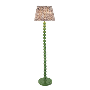 Gloss Green Higgledy & Leaf 40cm Pearl grey shade - Comet Lighting