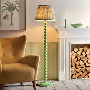 Gloss Green Higgledy & Leaf 40cm Pearl grey shade - Comet Lighting