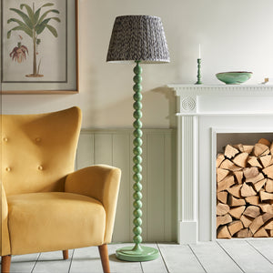Gloss Green Higgledy & Leaf 40cm Pearl grey shade - Comet Lighting