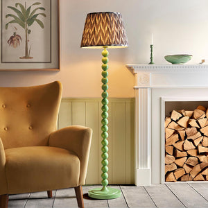 Gloss Green Higgledy & Zigzag 40cm Pearl grey shade - Comet Lighting