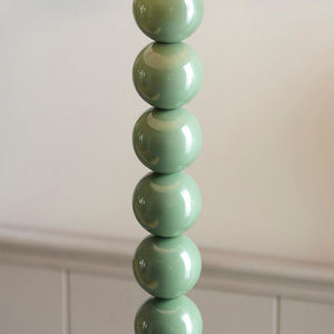 Gloss Green Higgledy & Ripple 40cm Coral pink shade - Comet Lighting
