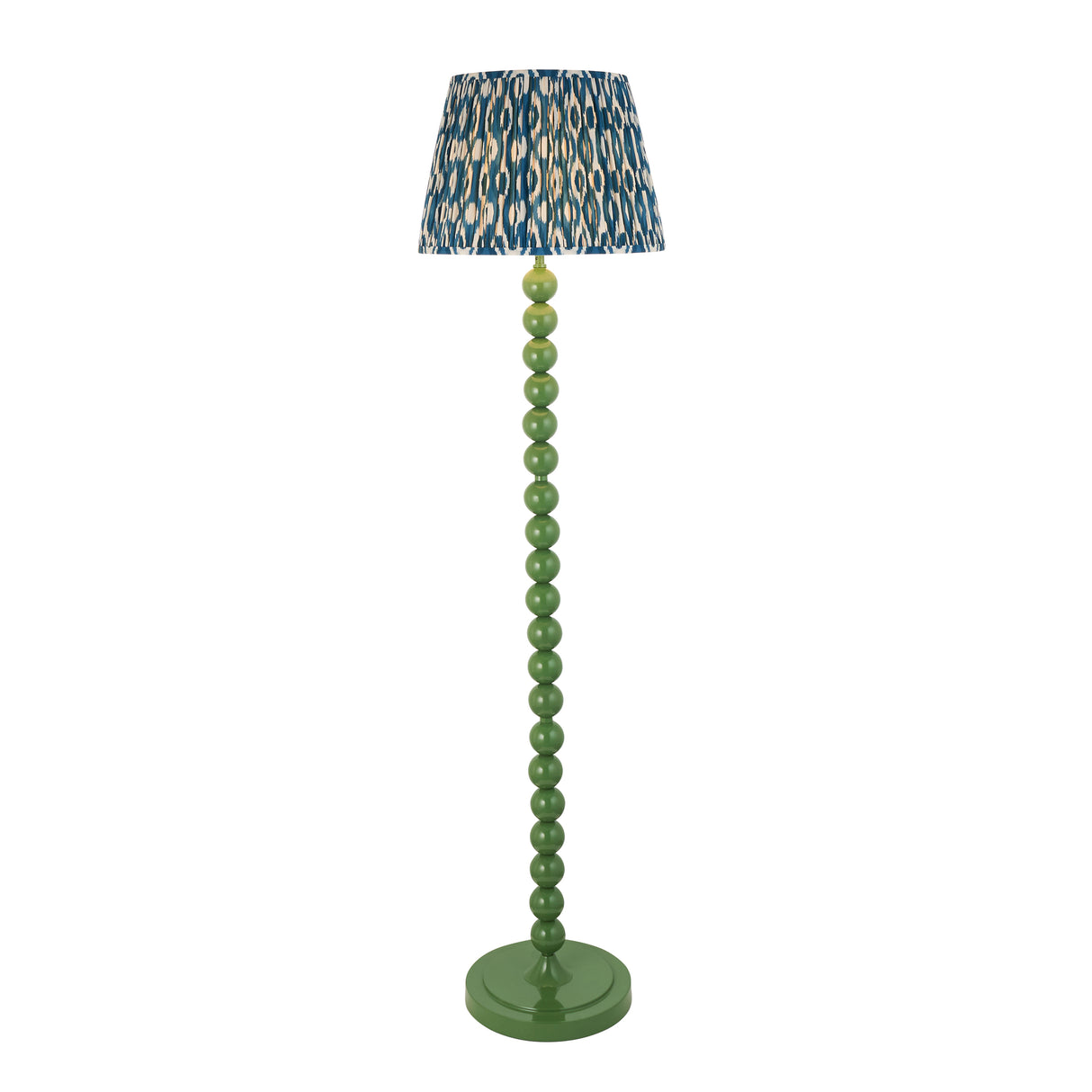 Gloss Green Higgledy & Ikat 40cm Marlin blue shade