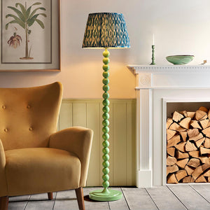 Gloss Green Higgledy & Ikat 40cm Marlin blue shade - Comet Lighting