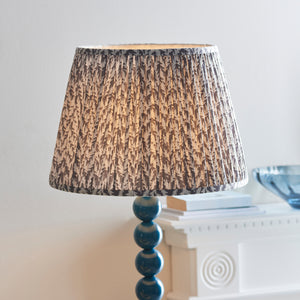 Gloss Blue Higgledy & Leaf 40cm Pearl grey shade - Comet Lighting