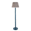 Gloss Blue Higgledy & Leaf 40cm Pearl grey shade - Comet Lighting