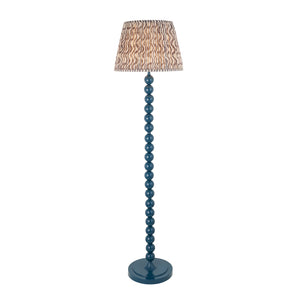 Gloss Blue Higgledy & Ripple 40cm Pearl grey shade - Comet Lighting