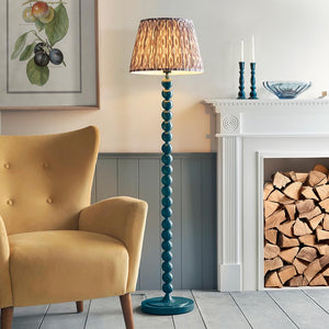 Gloss Blue Higgledy & Ikat 40cm Pearl grey shade - Comet Lighting