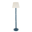Gloss Blue Higgledy & Ivy 40cm Vintage white shade - Comet Lighting