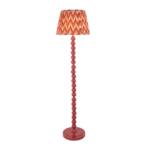 Gloss Pink Higgledy & Zigzag 40cm Apricot orange shade - Comet Lighting