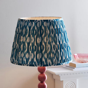 Gloss Pink Higgledy & Ikat 40cm Marlin blue shade - Comet Lighting