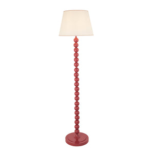Gloss Pink Higgledy & Ivy 40cm Vintage white shade - Comet Lighting