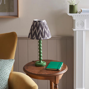 Gloss Green Higgledy & Zigzag 25cm Pearl grey shade - Comet Lighting