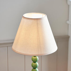 Gloss Green Higgledy & Ivy 25cm Vintage white shade - Comet Lighting