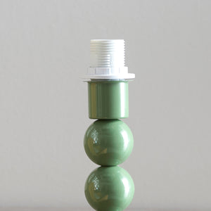 Gloss Green Higgledy & Ivy 25cm Vintage white shade - Comet Lighting