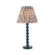 Gloss Blue Higgledy & Leaf 25cm Pearl grey shade - Comet Lighting