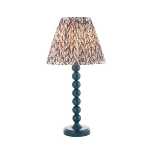 Gloss Blue Higgledy & Leaf 25cm Pearl grey shade - Comet Lighting