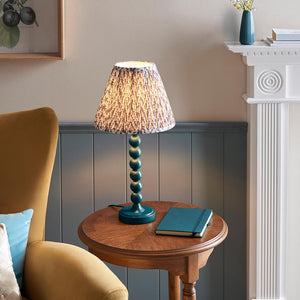 Gloss Blue Higgledy & Leaf 25cm Pearl grey shade - Comet Lighting