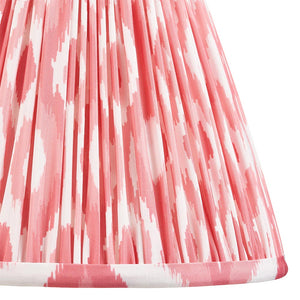 Gloss Blue Higgledy & Ikat 25cm Coral pink shade - Comet Lighting