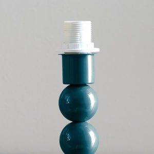 Gloss Blue Higgledy & Ripple 25cm Pearl grey shade - Comet Lighting