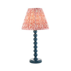 Gloss Blue Higgledy & Ripple 25cm Coral pink shade - Comet Lighting