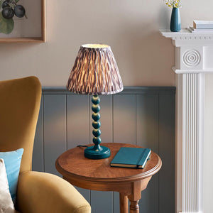 Gloss Blue Higgledy & Ikat 25cm Pearl grey shade - Comet Lighting