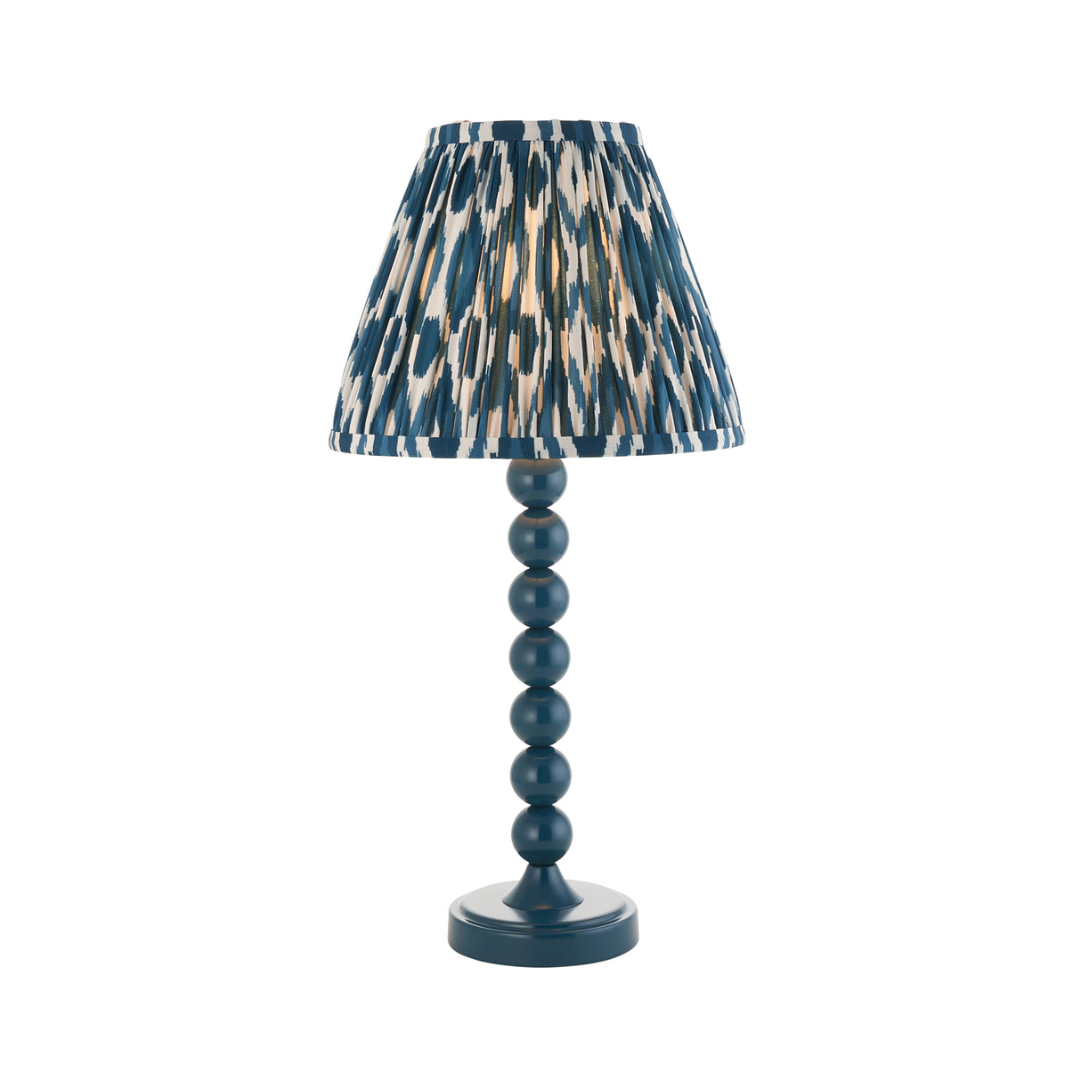 Gloss Blue Higgledy & Ikat 25cm Marlin blue shade - Comet Lighting