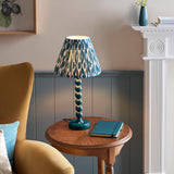 Gloss Blue Higgledy & Ikat 25cm Marlin blue shade - Comet Lighting