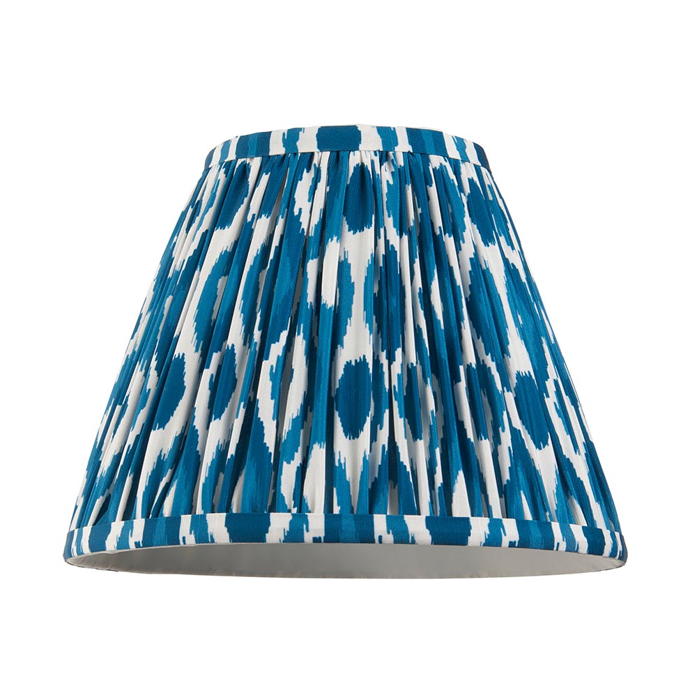 Gloss Blue Higgledy & Ikat 25cm Marlin blue shade - Comet Lighting