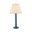 Gloss Blue Higgledy & Ivy 25cm Vintage white shade - Comet Lighting