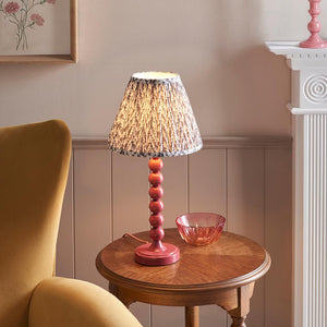 Gloss PinkHiggledy & Leaf 25cm Pearl grey shade - Comet Lighting