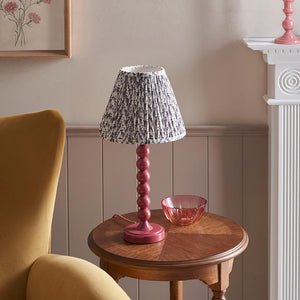 Gloss PinkHiggledy & Leaf 25cm Pearl grey shade - Comet Lighting