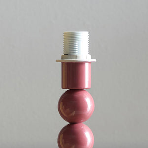 Gloss Pink Higgledy & Zigzag 25cm Pearl grey shade - Comet Lighting