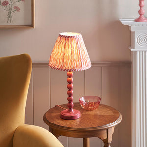 Gloss PinkHiggledy & Ripple 25cm Coral pink shade - Comet Lighting