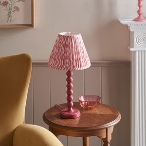Gloss PinkHiggledy & Ripple 25cm Coral pink shade - Comet Lighting