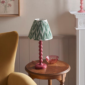 Gloss PinkHiggledy & Zigzag 25cm Cotswold green shade - Comet Lighting
