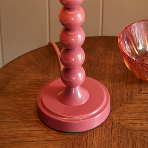 Gloss PinkHiggledy & Zigzag 25cm Apricot orange shade - Comet Lighting