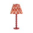 Gloss PinkHiggledy & Zigzag 25cm Apricot orange shade - Comet Lighting
