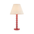 Gloss PinkHiggledy & Ivy 25cm Vintage white shade - Comet Lighting