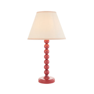 Gloss PinkHiggledy & Ivy 25cm Vintage white shade - Comet Lighting
