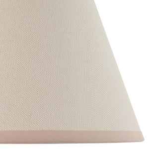 Gloss PinkHiggledy & Ivy 25cm Vintage white shade - Comet Lighting