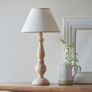 Hidcote & Ivy 30cm Vintage white shade - Comet Lighting