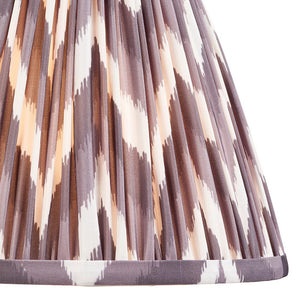 Burley Rechargeable & Zigzag 25cm Pearl grey shade - Comet Lighting