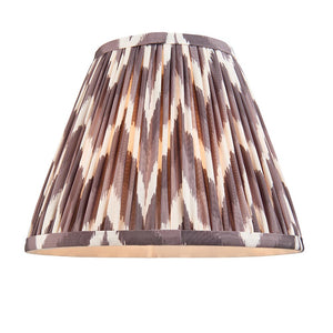 Burley Rechargeable & Zigzag 25cm Pearl grey shade - Comet Lighting