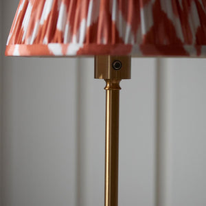 Burley Rechargeable & Zigzag 25cm Apricot orange shade - Comet Lighting