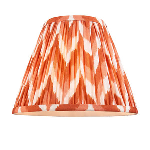 Burley Rechargeable & Zigzag 25cm Apricot orange shade - Comet Lighting